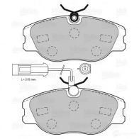 Тормозные колодки дисковые, комплект VALEO 3276425989856 233364 598985 2 TDC5K