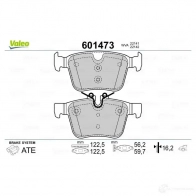 Тормозные колодки дисковые, комплект VALEO 601473 3276426014731 E 02SHK 233667 - Изображение 2