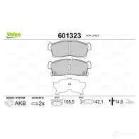 Тормозные колодки дисковые, комплект VALEO 3276426013239 601323 5FPJ0 MC 233626 - Изображение 2