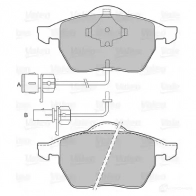 Тормозные колодки дисковые, комплект VALEO 2184 8 Audi A4 (B7) 3 Седан 2.0 Tdi Quattro 170 л.с. 2006 – 2008 598483 NR3NKX