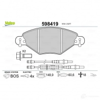 Тормозные колодки дисковые, комплект VALEO 0F8RCNH 232892 23 277 598419 - Изображение 9