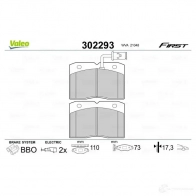 Тормозные колодки дисковые, комплект VALEO 1437873719 5Y TNE 302293 - Изображение 2