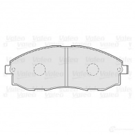 Тормозные колодки дисковые, комплект VALEO 301908 Hyundai H1 Starex (A1) 1 Минивэн 2.5 TD 4WD 99 л.с. 2001 – 2004 OS Z9I9 3276423019081