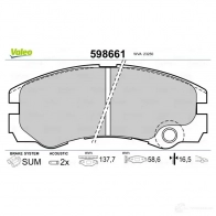 Тормозные колодки дисковые, комплект VALEO LI76 RC1 3276425986619 233113 598661 - Изображение 2