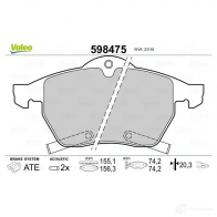 Тормозные колодки дисковые, комплект VALEO 232948 2311 6 VW3YB 598475 - Изображение 2