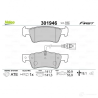 Тормозные колодки дисковые, комплект VALEO 223728 HG ON9 301946 3276423019463 - Изображение 2