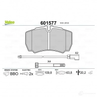 Тормозные колодки дисковые, комплект VALEO 5P 1P5 3276426015776 1206093726 601577 - Изображение 2