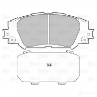 Тормозные колодки дисковые, комплект VALEO 3276426014052 WH5RN 6 601405 Toyota