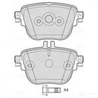 Тормозные колодки дисковые, комплект VALEO ZQIK 9D 1437877237 601765