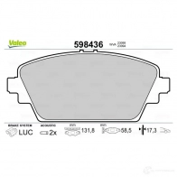 Тормозные колодки дисковые, комплект VALEO 232909 230 95 DFYFX 598436 - Изображение 2