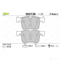 Тормозные колодки дисковые, комплект VALEO HEXF 1BN 1205903640 3276423021381 302138 - Изображение 5
