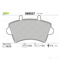 Тормозные колодки дисковые, комплект VALEO 233005 2 3302 598537 23613 - Изображение 2