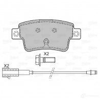 Тормозные колодки дисковые, комплект VALEO 601063 1206090084 3276426010634 SAE W87S