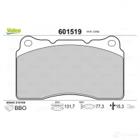 Тормозные колодки дисковые, комплект VALEO 3276426015196 601519 2Y Z41J 1206093244 - Изображение 2