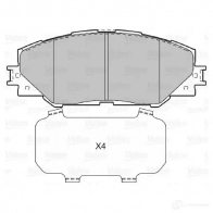 Тормозные колодки дисковые, комплект VALEO 601037 Toyota Auris (E180) 2 Универсал 1.3 (NRE180) 99 л.с. 2013 – 2025 3276426010375 14U UBW