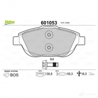 Тормозные колодки дисковые, комплект VALEO 3276426010535 I4 TXIC 1206089924 601053 - Изображение 2