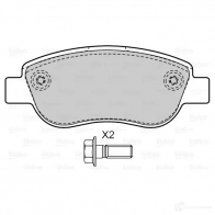 Тормозные колодки дисковые, комплект VALEO 601531 3276426015318 1416858330 0MJE 5