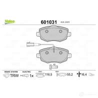 Тормозные колодки дисковые, комплект VALEO 601031 G8LVR W 233523 3276426010313 - Изображение 2