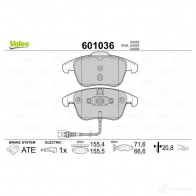 Тормозные колодки дисковые, комплект VALEO 3276426010368 233527 601036 5 01IU - Изображение 7