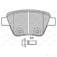 Тормозные колодки дисковые, комплект VALEO 601137 Skoda Superb (3T4) 2 Хэтчбек 2.0 TDI 16V 4x4 140 л.с. 2010 – 2015 3276426011372 O2W WX9