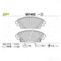 Тормозные колодки дисковые, комплект VALEO 601402 Y2HUO E 3276426014021 1206092422 - Изображение 2