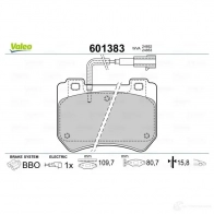 Тормозные колодки дисковые, комплект VALEO 601383 3276426013833 1206092200 NG LCFT - Изображение 2