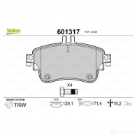 Тормозные колодки дисковые, комплект VALEO 233620 3276426013178 QOWK 1 601317 - Изображение 2