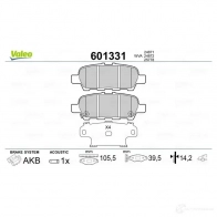 Тормозные колодки дисковые, комплект VALEO 601331 HI9LHJ U 233632 3276426013314 - Изображение 2