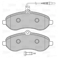 Тормозные колодки дисковые, комплект VALEO 233317 FYWKX V 3276425988996 598899