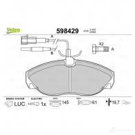 Тормозные колодки дисковые, комплект VALEO 232902 598429 2179 7 OT5KL - Изображение 2