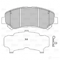Тормозные колодки дисковые, комплект VALEO 9R EL96N 1206090108 3276426010672 601067 - Изображение 6