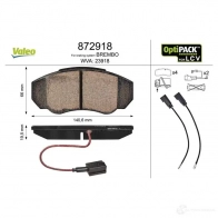 Тормозные колодки дисковые, комплект VALEO 2 3918 WAPWG 245403 872918 - Изображение 2
