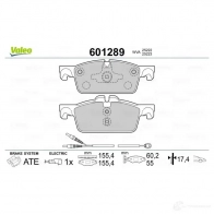 Тормозные колодки дисковые, комплект VALEO 233596 3276426012898 601289 W MTP1 - Изображение 2