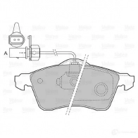 Тормозные колодки дисковые, комплект VALEO 4PZMSR0 2188 3 598676 Volkswagen Transporter (T4) 4 Автобус 2.4 D Syncro 78 л.с. 1992 – 1998