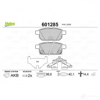 Тормозные колодки дисковые, комплект VALEO 3276426012850 601285 IXYC XB0 233592 - Изображение 2