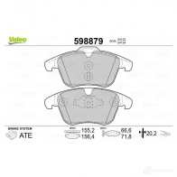 Тормозные колодки дисковые, комплект VALEO 233298 GO DS58 598879 3276425988798 - Изображение 7