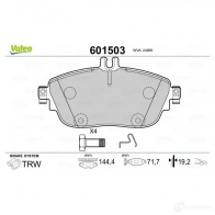 Тормозные колодки дисковые, комплект VALEO 3276426015035 FM G3K 1206093100 601503 - Изображение 2
