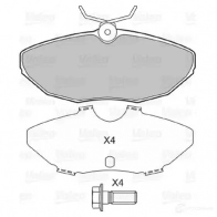 Тормозные колодки дисковые, комплект VALEO ZF3JM 232911 2342 4 598438