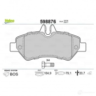 Тормозные колодки дисковые, комплект VALEO 7TGJ4PL 598876 2919 0 233295 - Изображение 2