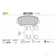 Тормозные колодки дисковые, комплект VALEO 3276426013307 M9P 69NO 233631 601330 - Изображение 2