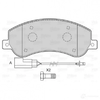 Тормозные колодки дисковые, комплект VALEO Ford Transit 7 (V347/V348) 2006 – 2013 29 816 598816 KZX6XAM