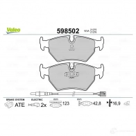 Тормозные колодки дисковые, комплект VALEO 2 0961 MH9NK 232975 598502 - Изображение 2