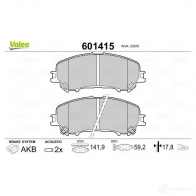 Тормозные колодки дисковые, комплект VALEO 0 M0L5TI 601415 1206092522 3276426014151 - Изображение 2