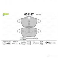 Тормозные колодки дисковые, комплект VALEO WF9F D 3276426011471 601147 233580 - Изображение 3