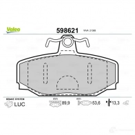 Тормозные колодки дисковые, комплект VALEO 4 LKWR 598621 3276425986213 233076 - Изображение 2