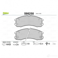 Тормозные колодки дисковые, комплект VALEO 21 378 598250 MCK4SFS 232769 - Изображение 2