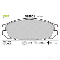 Тормозные колодки дисковые, комплект VALEO 3276425988514 U D1HM0 233271 598851 - Изображение 2