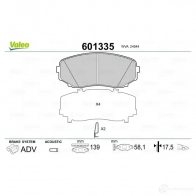 Тормозные колодки дисковые, комплект VALEO 3276426013352 601335 233635 9G FAK5 - Изображение 3