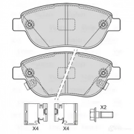 Тормозные колодки дисковые, комплект VALEO 601727 80 7JUU Fiat 500L (351, 2) 1 Хэтчбек 0.9 105 л.с. 2012 – 2025