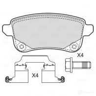 Тормозные колодки дисковые, комплект VALEO Renault Clio (B7) 5 Хэтчбек 1.5 Blue dCi 85 (B7AG) 86 л.с. 2019 – 2024 1PKR33 M 601706